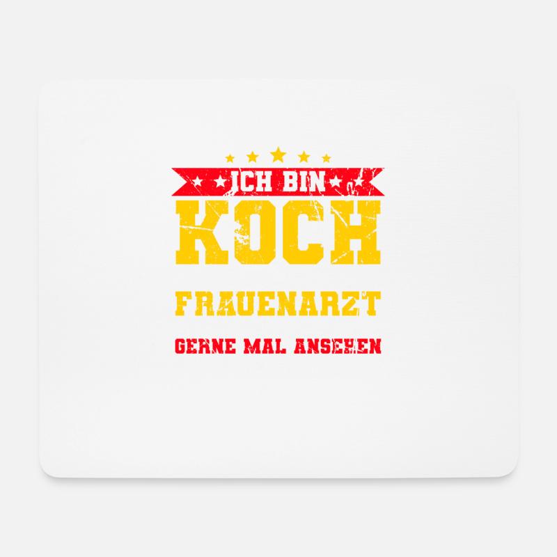 Ich Bin Koch - Mousepad (Querformat) - Weiß