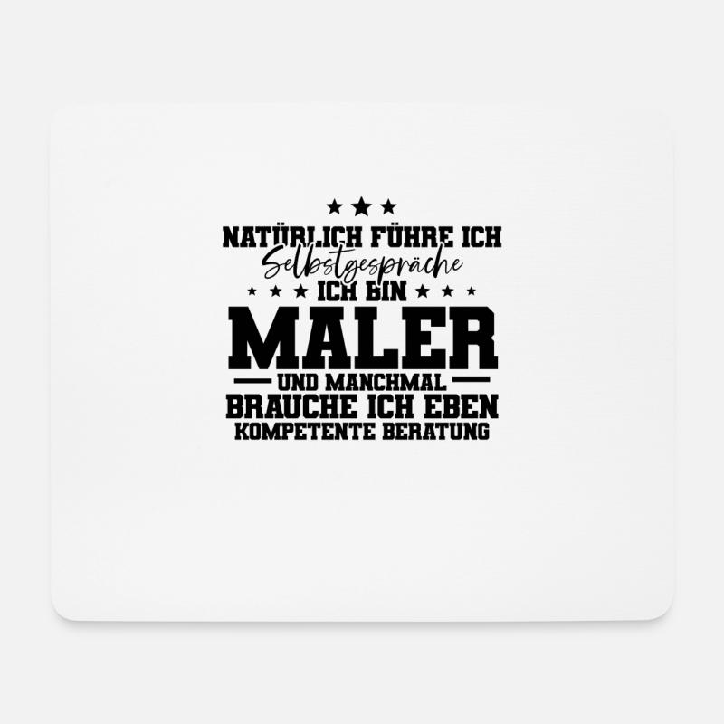 Ich Bin Maler - Mousepad (Querformat) - Weiß