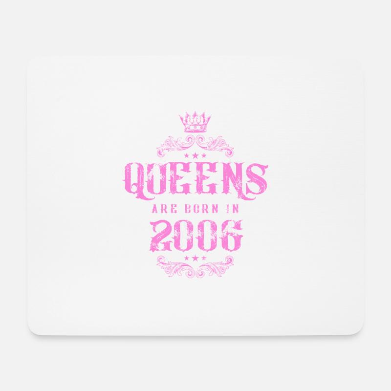 born in 2006 - Mousepad (Querformat) - Weiß