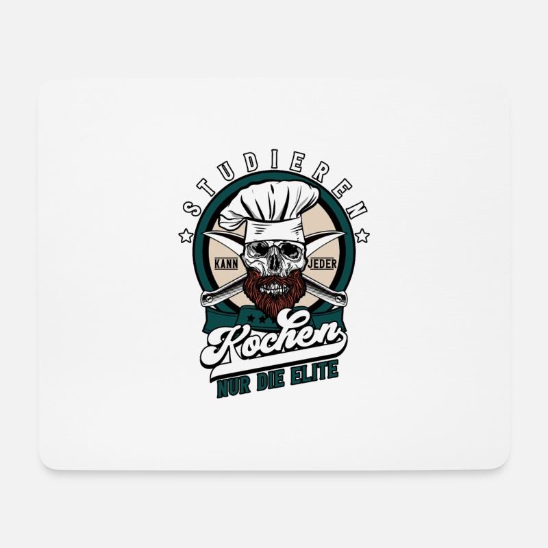 Studieren Kann Jeder Kochen Koch - Mousepad (Querformat) - Weiß