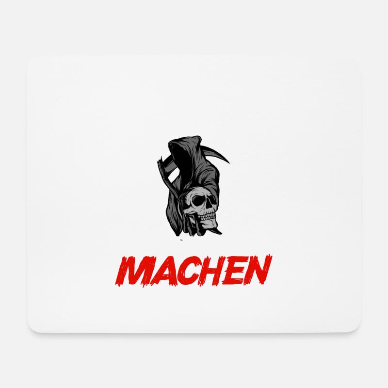 Beruflich wollte ich schon immer was mit Menschen - Mousepad (Querformat) - Weiß