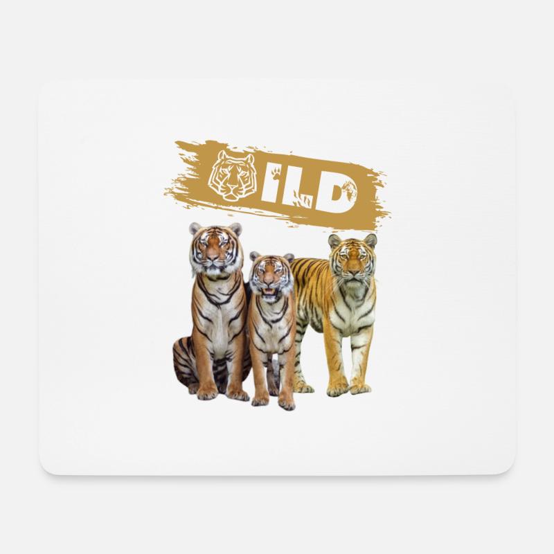 Wild - Mousepad (Querformat) - Weiß