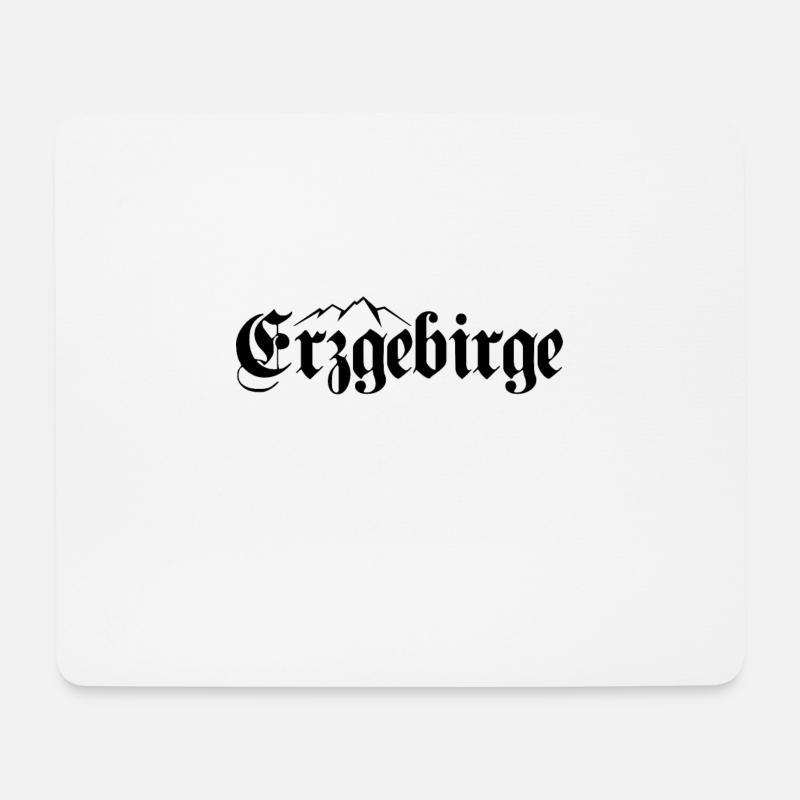 Erzgebirge Berg - Mousepad (Querformat) - Weiß