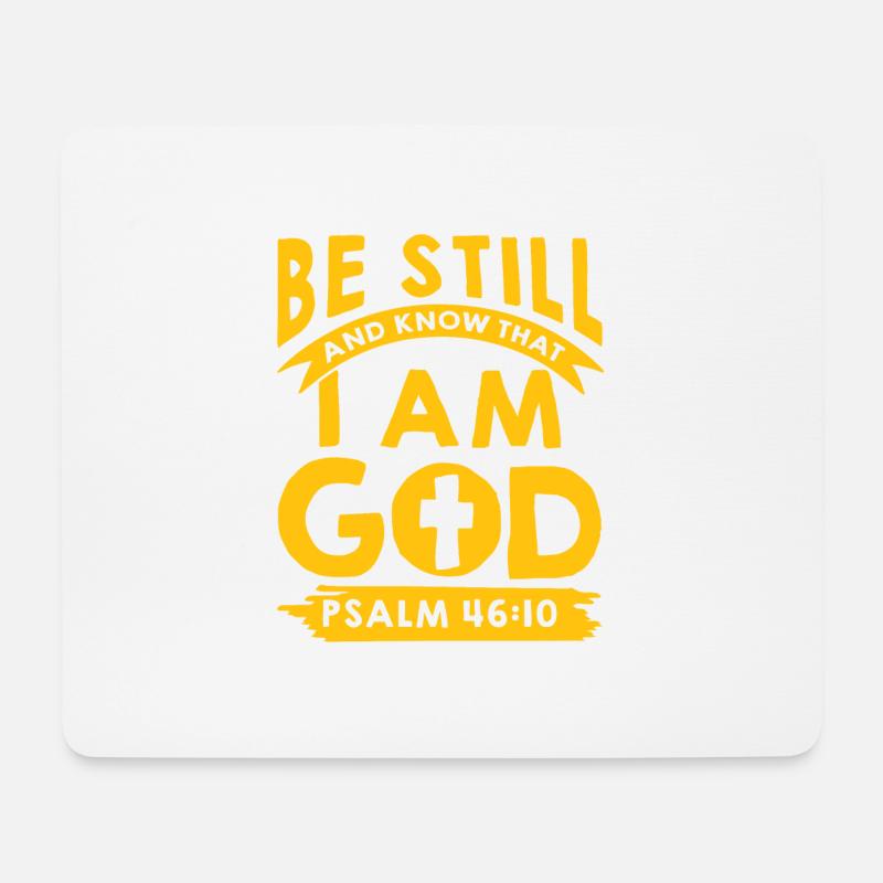 ich bin dein gott psalm - Mousepad (Querformat) - Weiß
