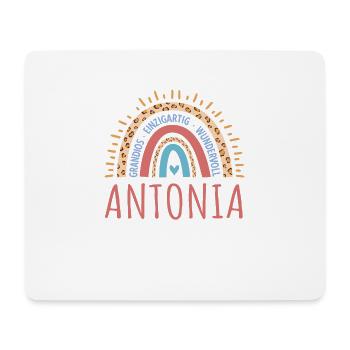 Antonia Name Geschenk Geburtstag - Mousepad (Querformat) - Weiß - Vorne