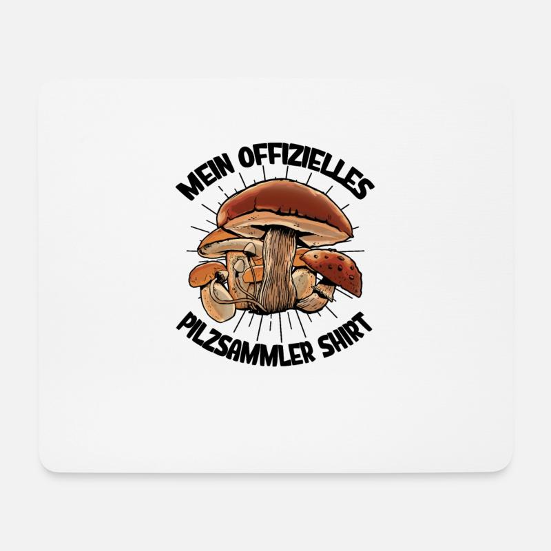 Pilz Glücksbringer Pilzsammler Pilz Sucher - Mousepad (Querformat) - Weiß