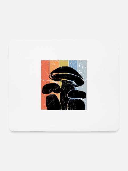 Pilz Vintage Pilzsammler Pilz Sucher - Mousepad (Querformat) - Weiß