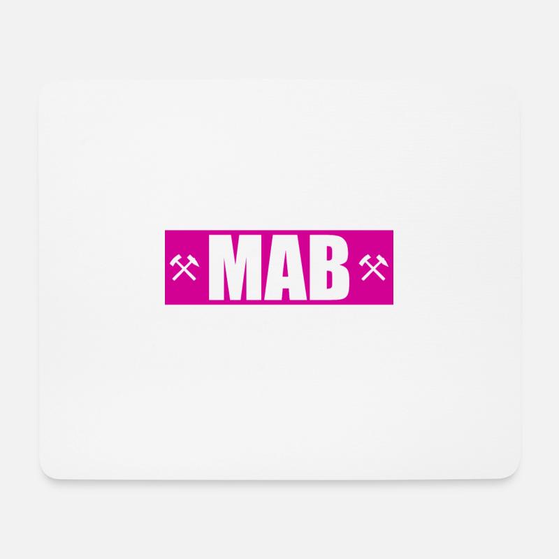 Marienberg MAB mab Glück auf Erzgebirge Erz - Mousepad (Querformat) - Weiß