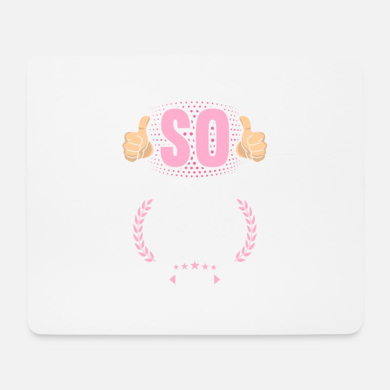 So sieht eine richtig coole Oma aus - Mousepad (Querformat) - Weiß