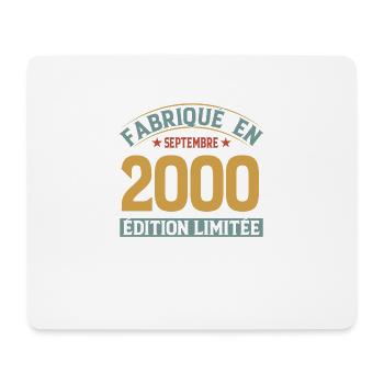 Fabriqué En Septembre 2000 Édition Limitée - Tapis de souris (format paysage) - blanc - Devant