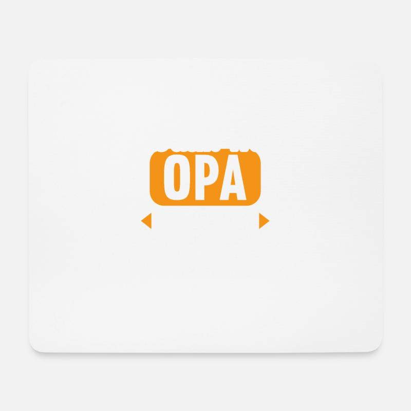 Aus dem Weg. Opa im Einsatz. - Mousepad (Querformat) - Weiß