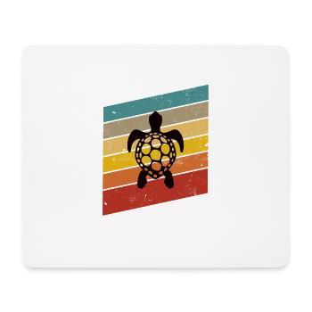 Turtle Retro Animal Sea Reptile Gift idea - Mouse Pad (horizontal) - white - Front