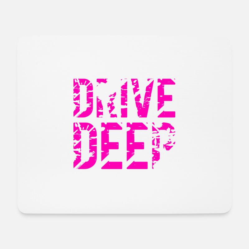 Tiefergelegt Tuning Auto - Mousepad (Querformat) - Weiß