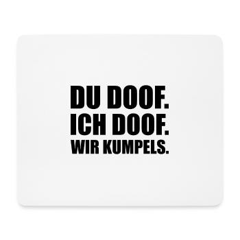 freunde fuer ewig - Mousepad (Querformat) - Weiß - Vorne