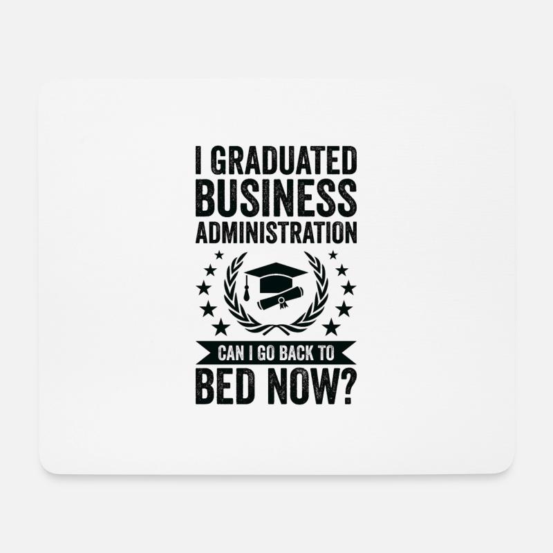 Ich Habe Betriebswirtschaft Studiert - Mousepad (Querformat) - Weiß