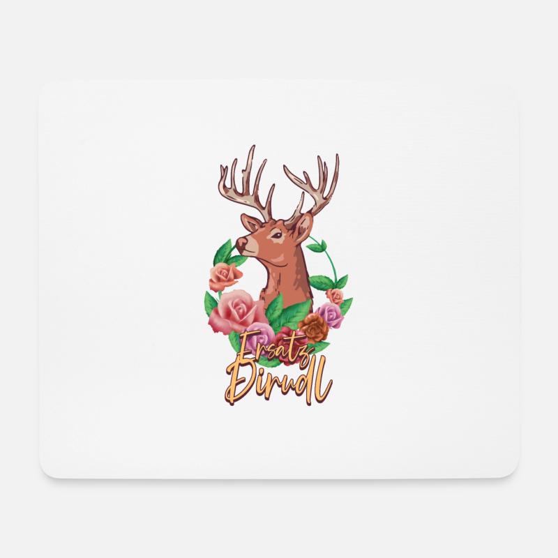 Ersatz Dirndl - Mousepad (Querformat) - Weiß