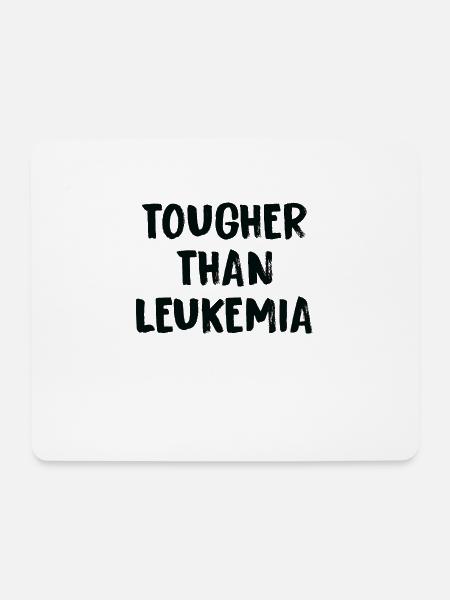 Härter Als Leukämiekrebs - Mousepad (Querformat) - Weiß