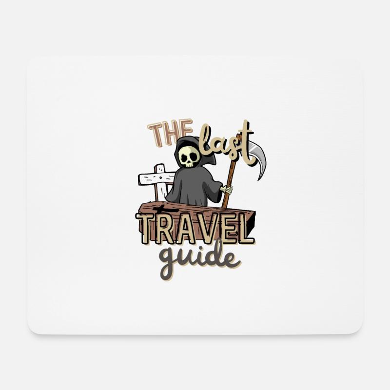 The last travel guide - der letzte Reiseführer - Mousepad (Querformat) - Weiß