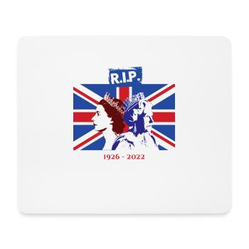 RIP - Queen Elizabeth II - The End Of An Era - Mouse Pad (horizontal) - white - Front