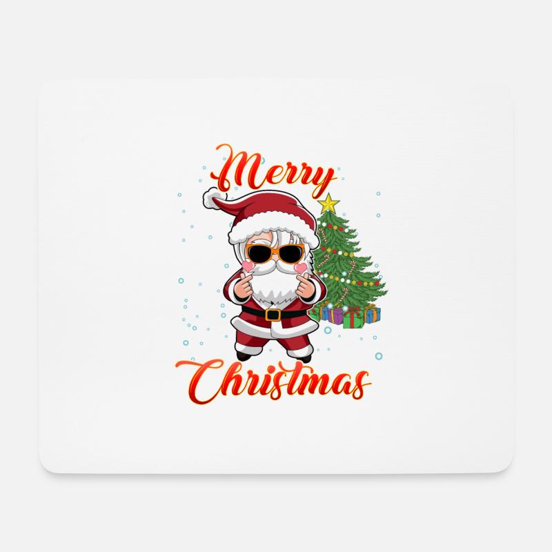 K-Pop Idol Weihnachtsmann Süßer Weihnachtsmann K Pop Weihnachten - Mousepad (Querformat) - Weiß