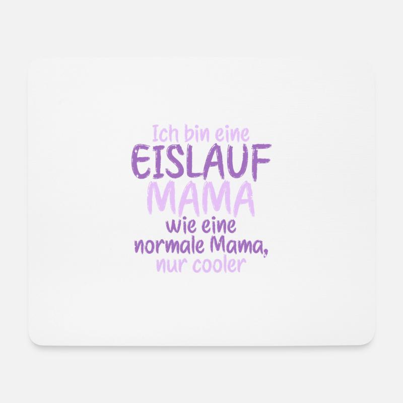 Eislaufen - Mousepad (Querformat) - Weiß
