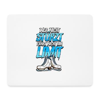 Eislaufen - Mousepad (Querformat) - Weiß - Vorne