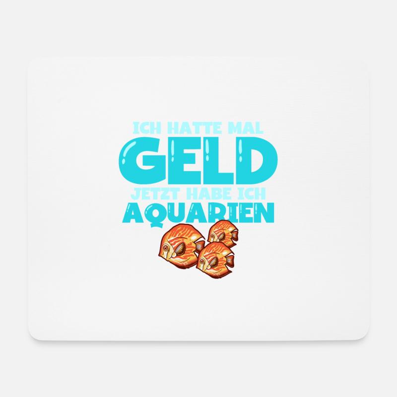 Aquarianer - Mousepad (Querformat) - Weiß