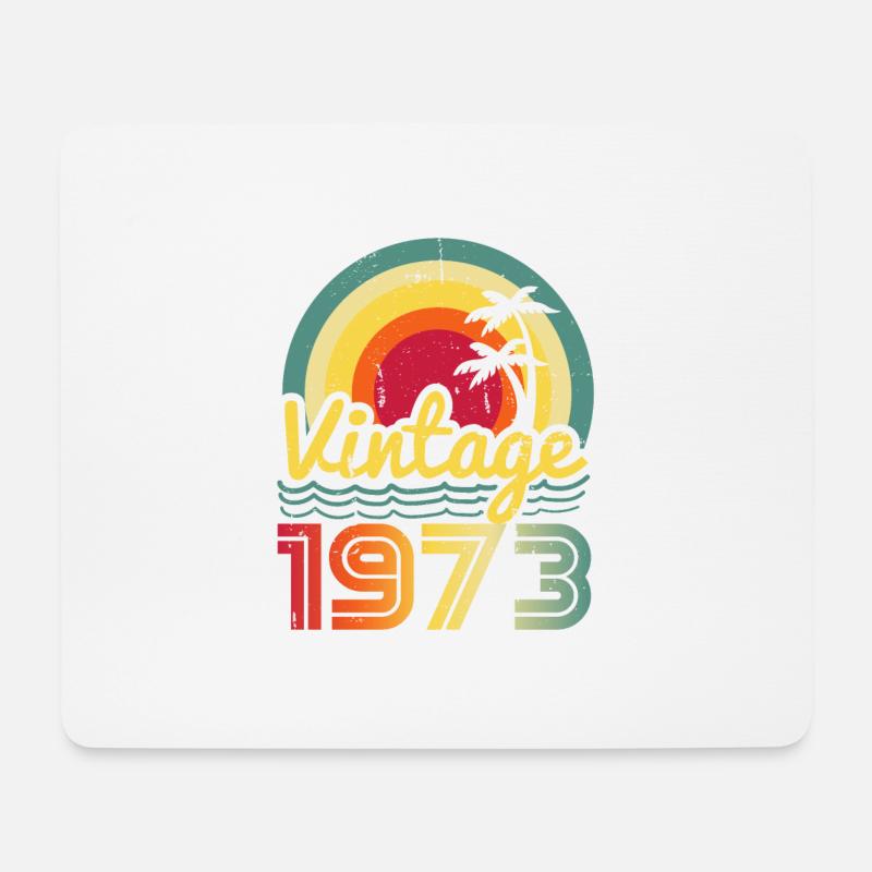 Vintage 1973 - Mouse Pad (horizontal) - white