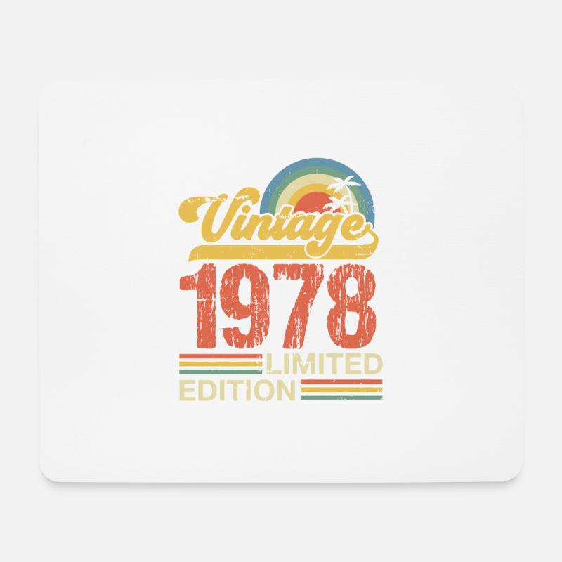 Jahrgang 1978 - Mousepad (Querformat) - Weiß