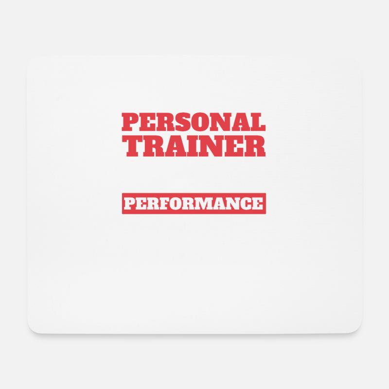 Fitness Workout Motivation Personal Trainer - Mouse Pad (horizontal) - white