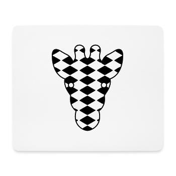 Giraffe - Mousepad (Querformat) - Weiß - Vorne