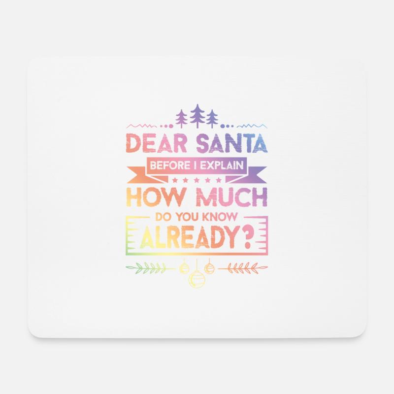 Weihnachten Spruch - Mousepad (Querformat) - Weiß