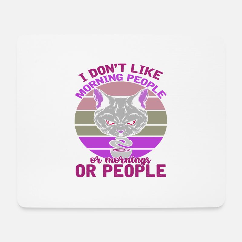 I DON T LIKE PEOPLE - Mousepad (Querformat) - Weiß