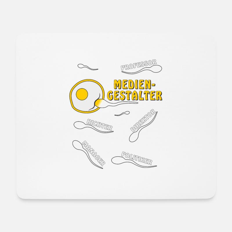 MEDIENGESTALTER - Mousepad (Querformat) - Weiß