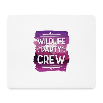 Wildlife Party Crew - Mousepad (Querformat) - Weiß - Vorne