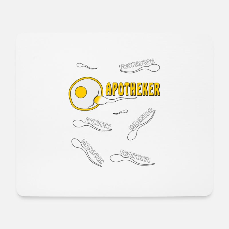 APOTHEKER - Mousepad (Querformat) - Weiß