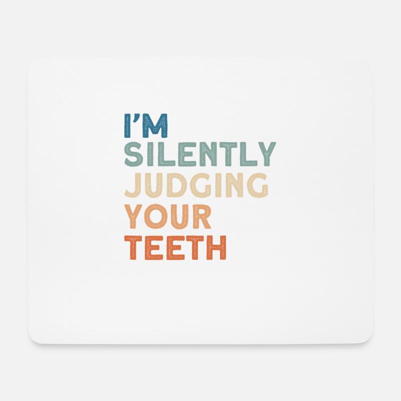 Zahnarzt Dental Geschenk Medizinstudent Zahnarzt - Mousepad (Querformat) - Weiß