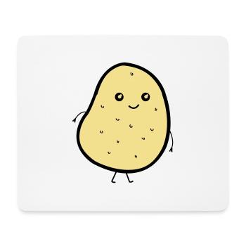 Jolie pomme de terre - Tapis de souris (format paysage) - blanc - Devant