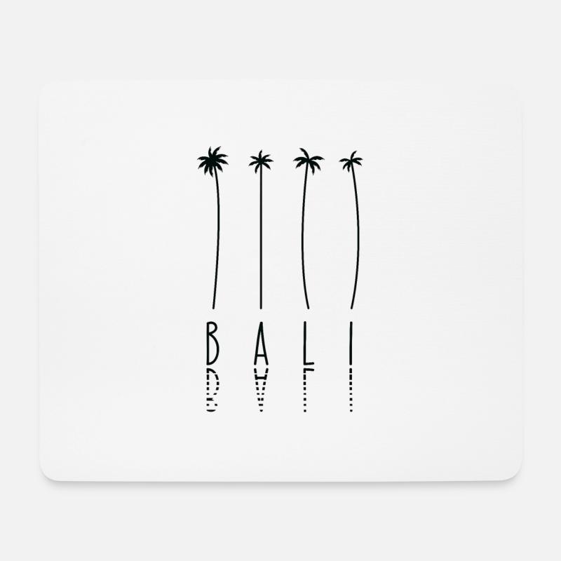 Palme - Insel Indonesien Bali - Mousepad (Querformat) - Weiß