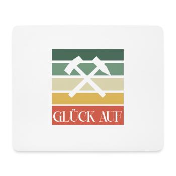 Erzgebirge Glück auf - Mousepad (Querformat) - Weiß - Vorne