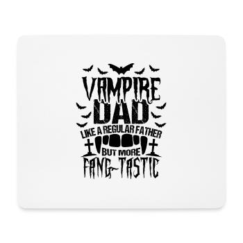 Papa vampire Halloween - Tapis de souris (format paysage) - blanc - Devant