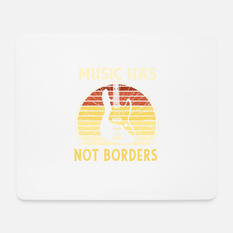 Musik hat keine Grenzen - Mousepad (Querformat) - Weiß