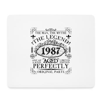 1987 | Die Legende seit 1987 Geburtstag - Mousepad (Querformat) - Weiß - Vorne