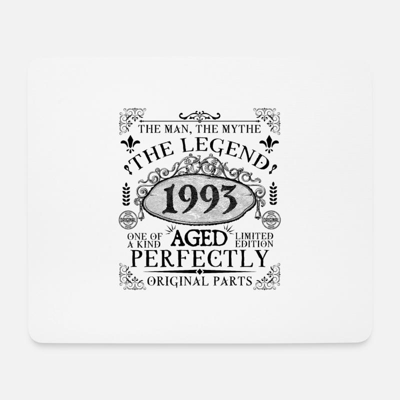 1993 | Die Legende seit 1993 Geburtstag - Mousepad (Querformat) - Weiß