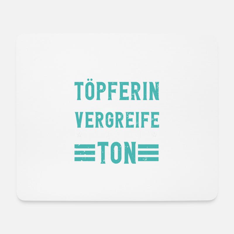 Töpfern - Mousepad (Querformat) - Weiß