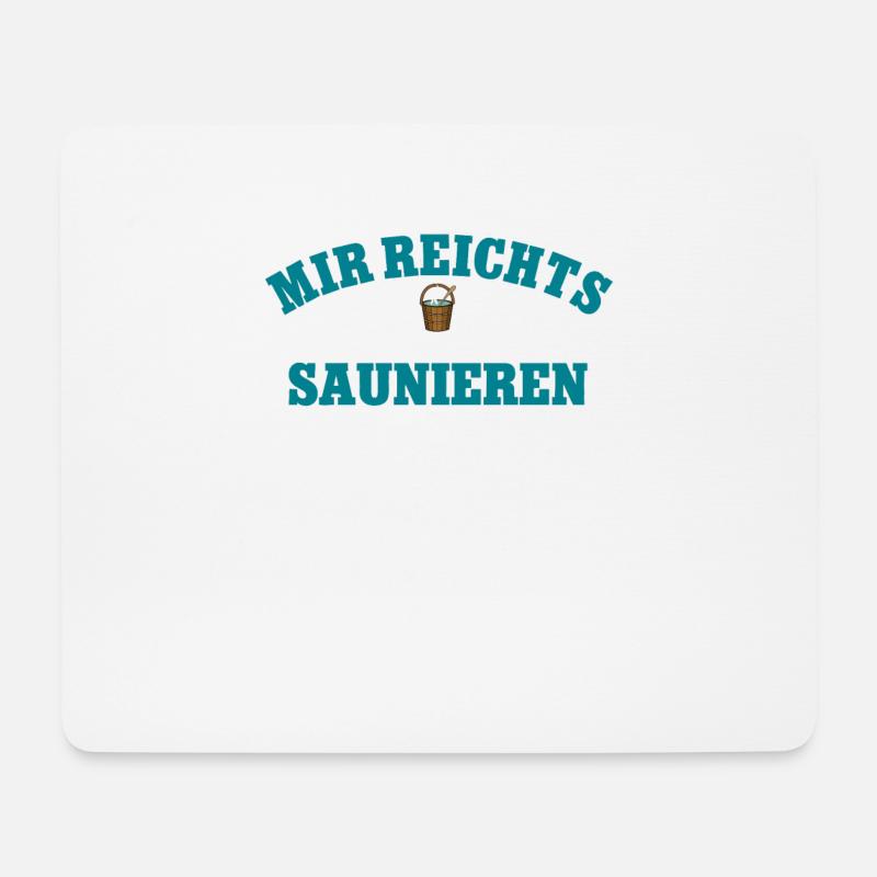Sauna - Mousepad (Querformat) - Weiß