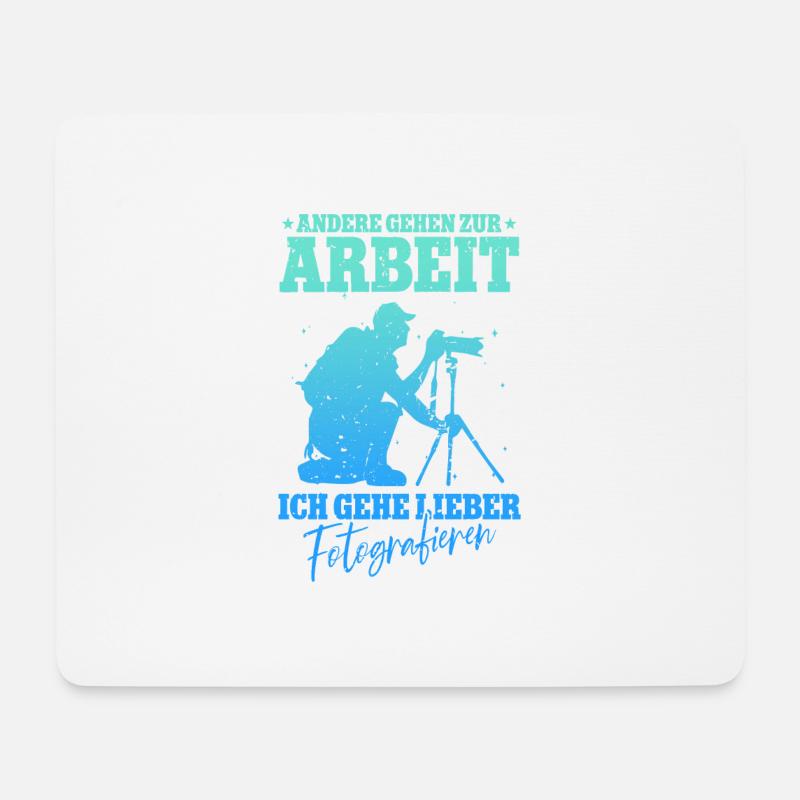 Fotografieren Fotografen - Mousepad (Querformat) - Weiß