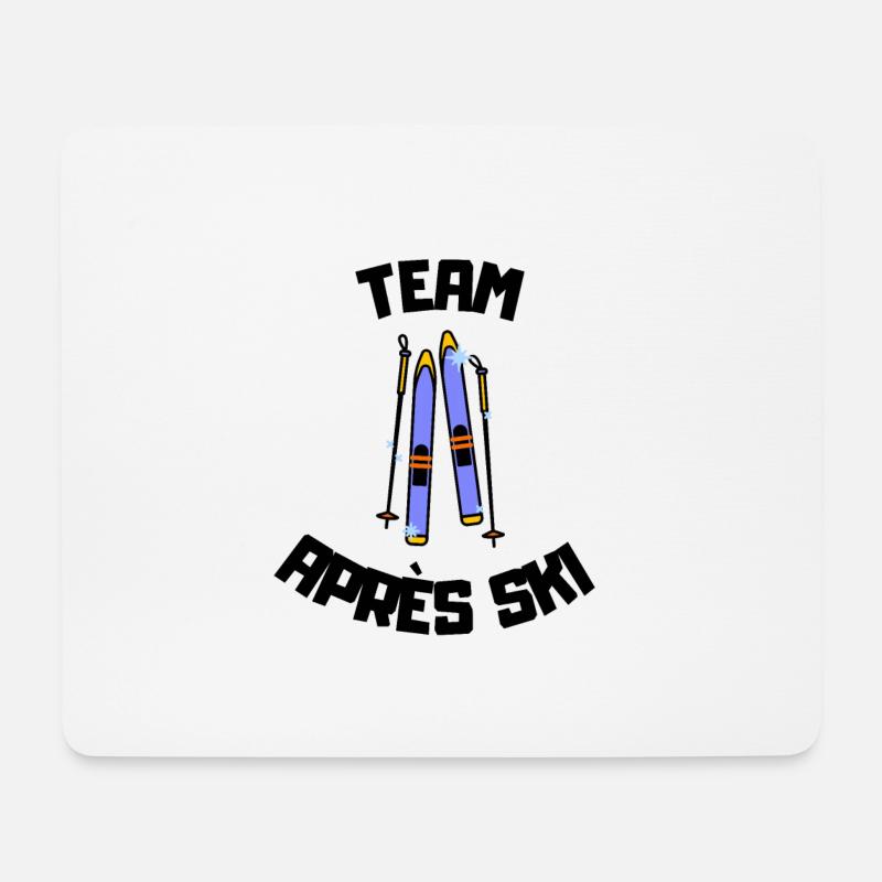 Apres Ski Team - Mousepad (Querformat) - Weiß