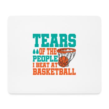 Tears Of The People I Beat At Basketball - Mousepad (Querformat) - Weiß - Vorne