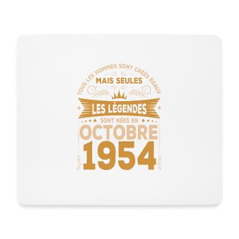 Les Légendes Sont Nées En Octobre 1954 - Tapis de souris (format paysage) - blanc - Devant